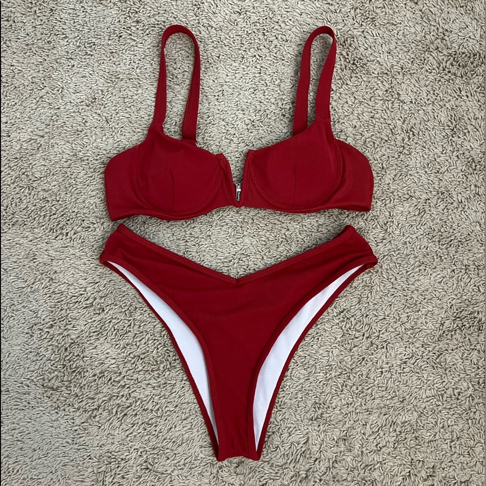 Maroon bikini
